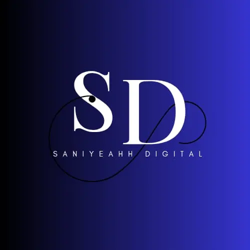 saniyeahh digital SD logo on blue background digital marketing consultant in kochi